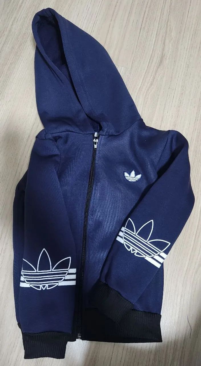 Conjunto de moletom infantil com ziper - Foto 2