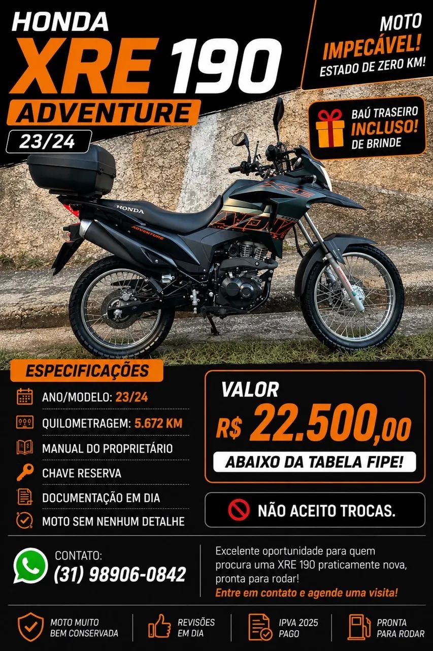 Xre 190 adv  - Foto 2