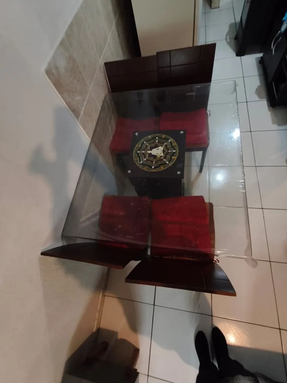 Mesa de Jantar com Tampão de vidro Temperado - Foto 3