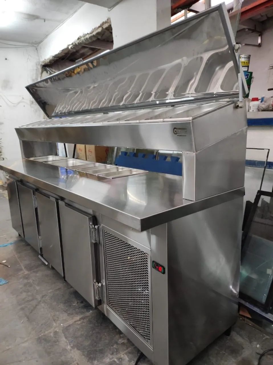 CONDIMENTADORA REFRIGERADA COM PISTA NO TAMPO E SOBREPOR - Foto 4