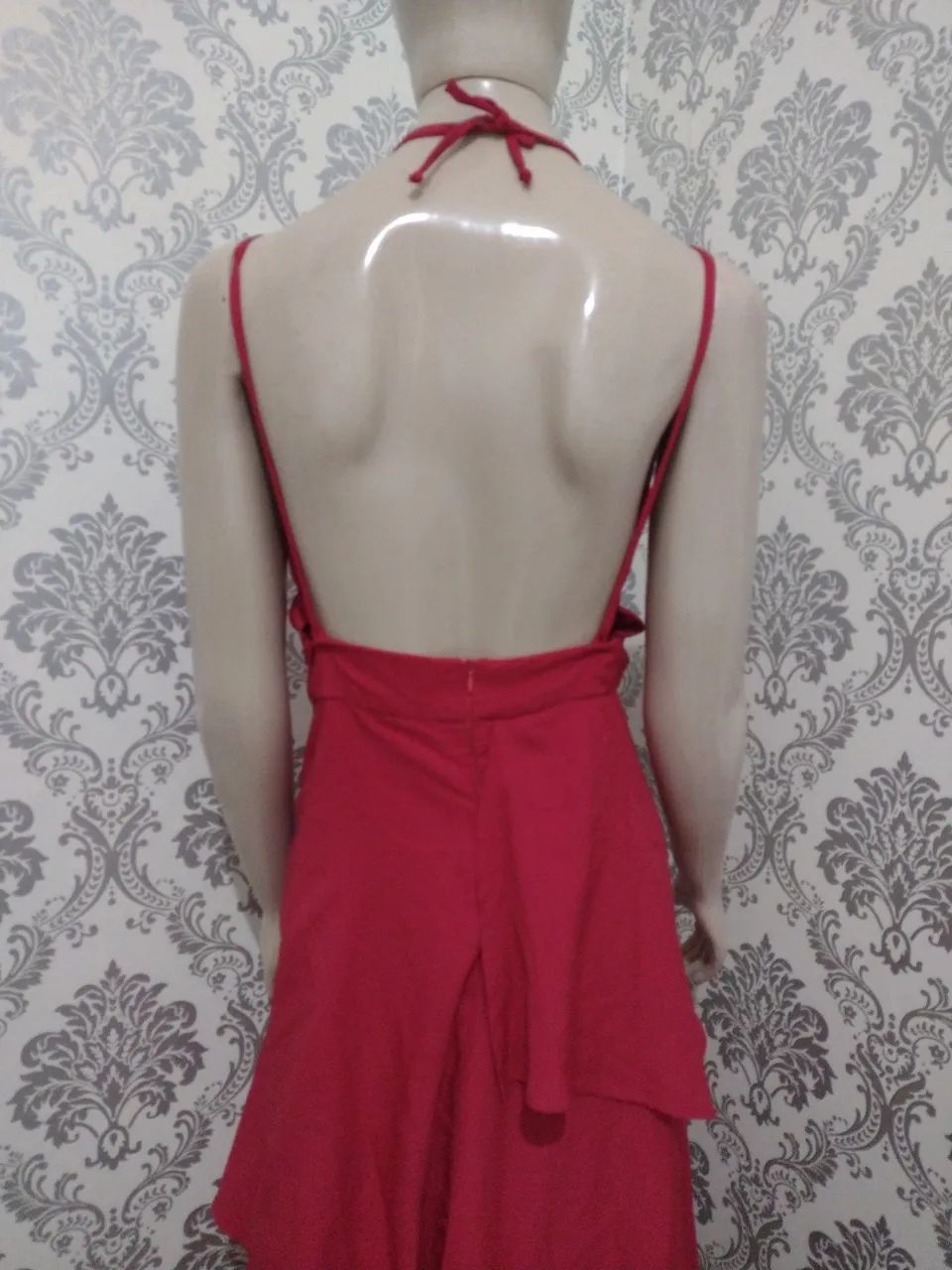 Vestido longo vermelho 