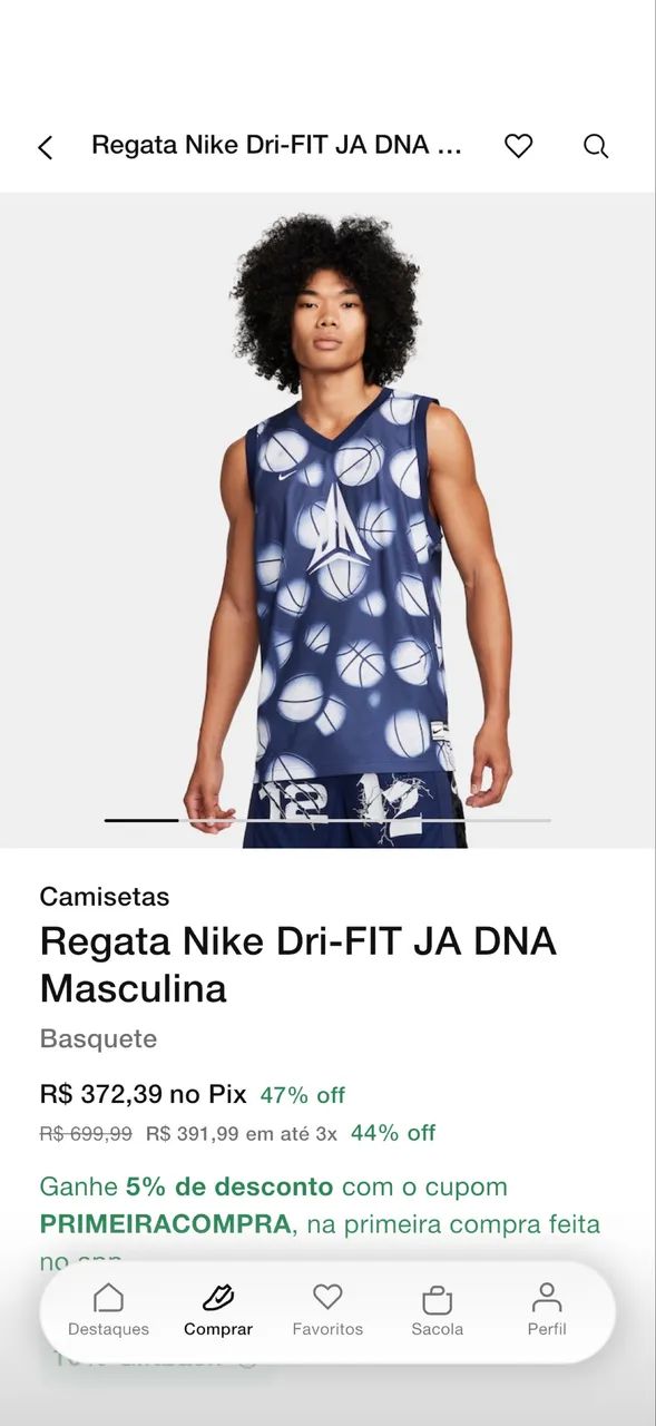 Camiseta estilo basquete Nike - Foto 5