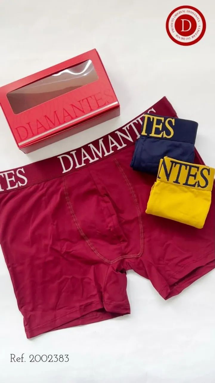 Cuecas Diamantes For Men Novas (Boxer, Slip e Plus Size) - PREÇO FIXO - Foto 2