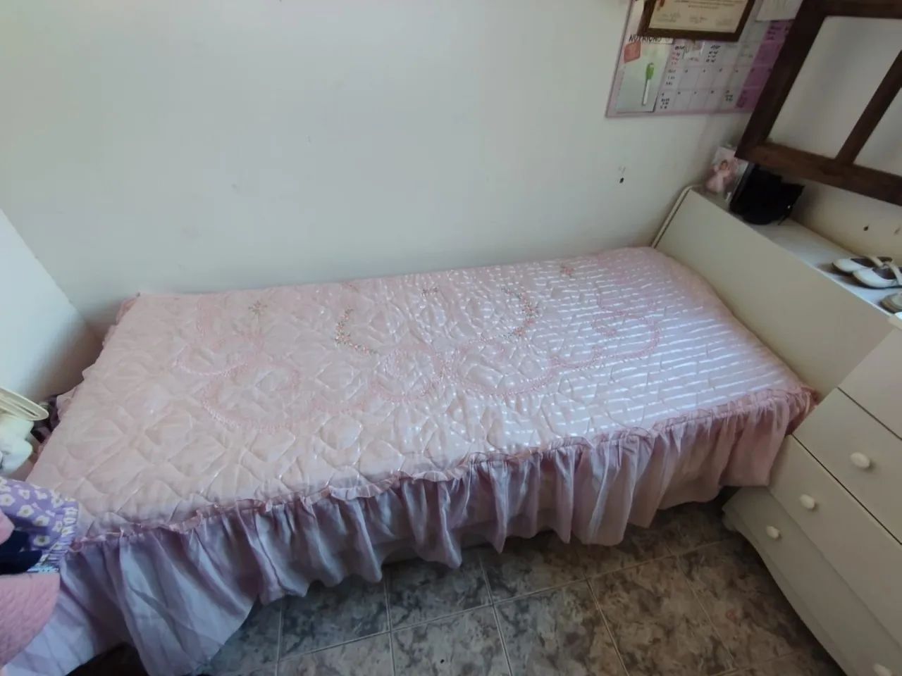 Cama solteiro bicama baú