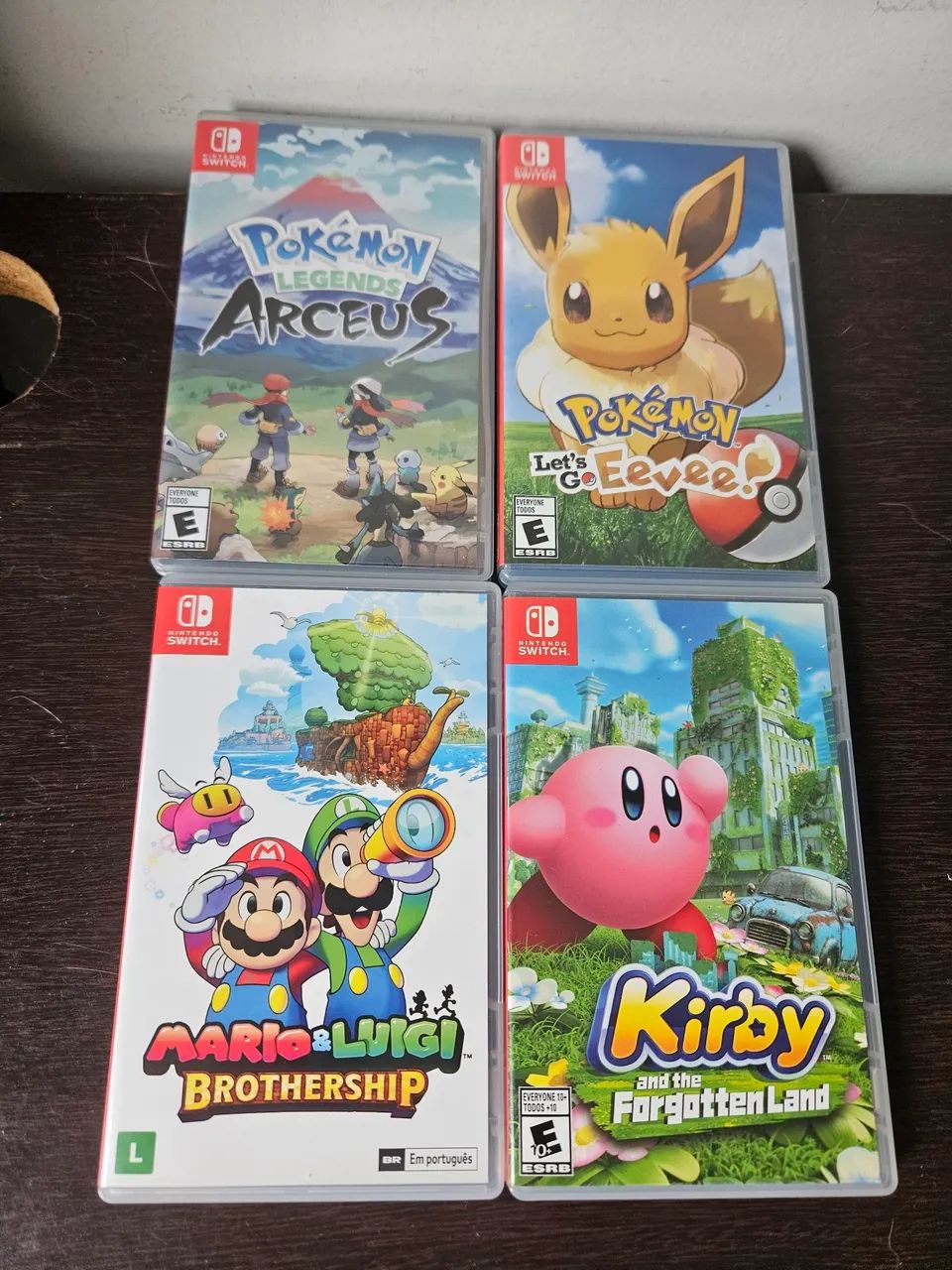 4 jogos de nintendo switch