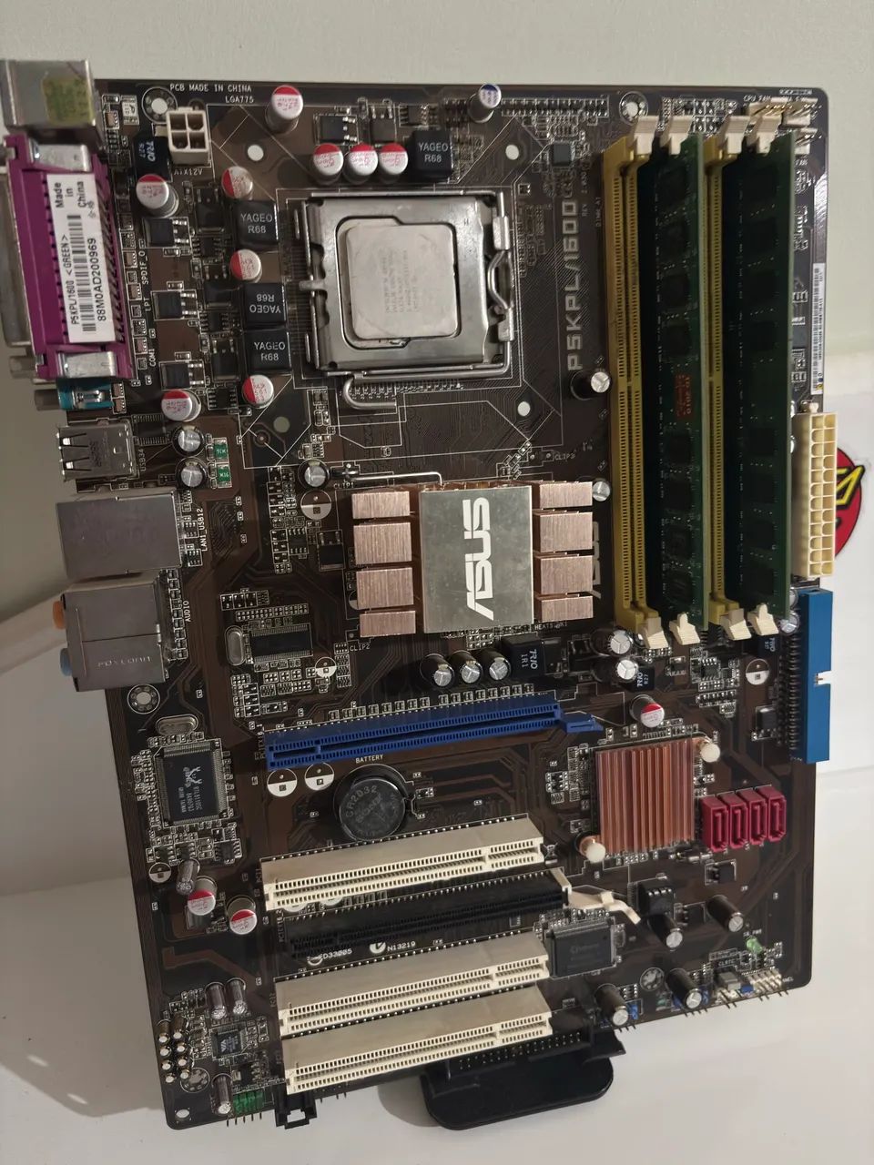 KIT PLACA MÃE ASUS 2008 (placa mãe processador e memória) - Foto 3