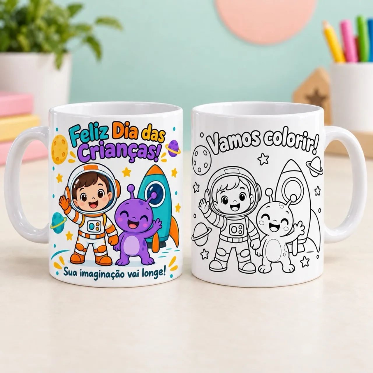 Caneca personalizada colorir  - Foto 4