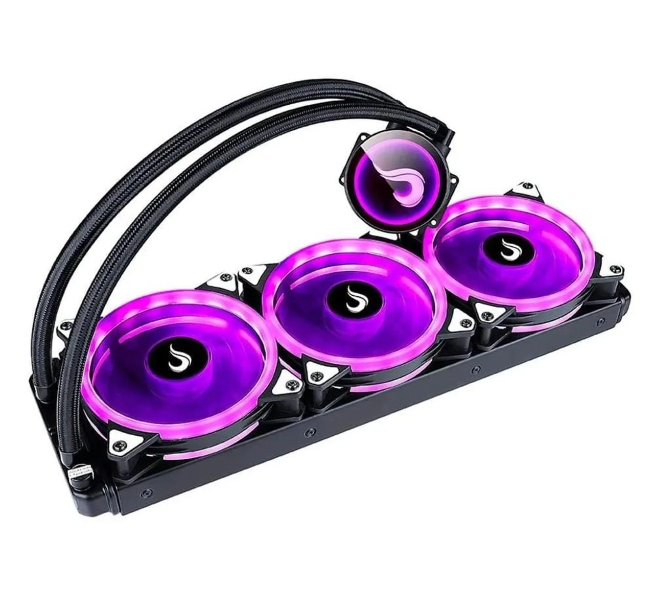 WATER COOLER RISE BLACK 360MM RGB 