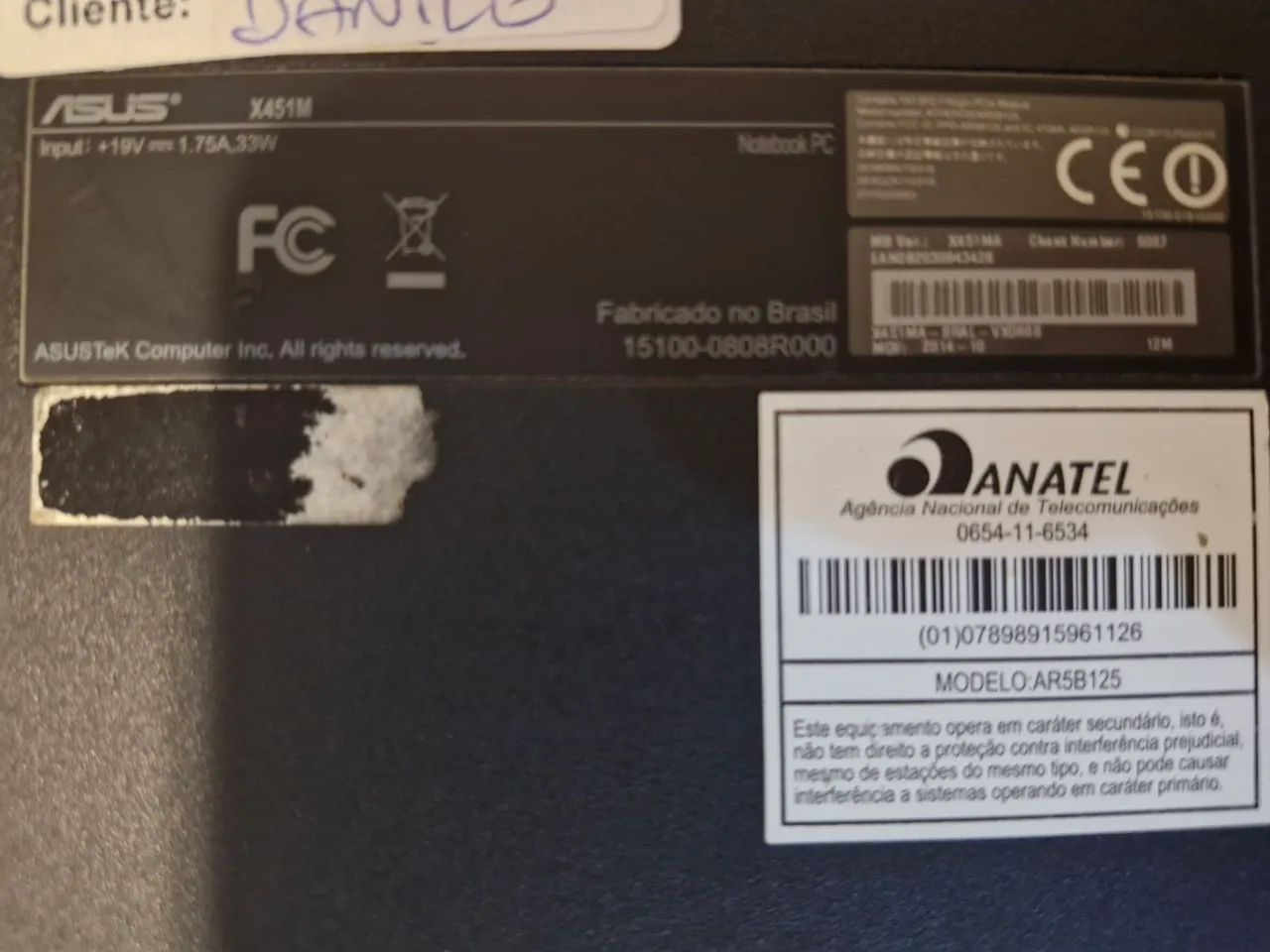 Notebook Asus com defeito para conserto ou retirada de peças - Foto 3