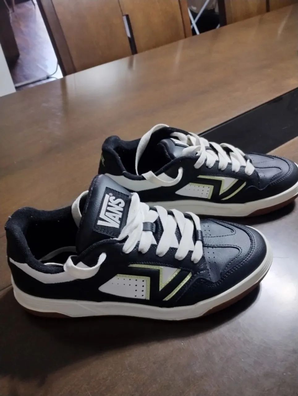 Tenis Vans de couro, Upland Black Line - Foto 4