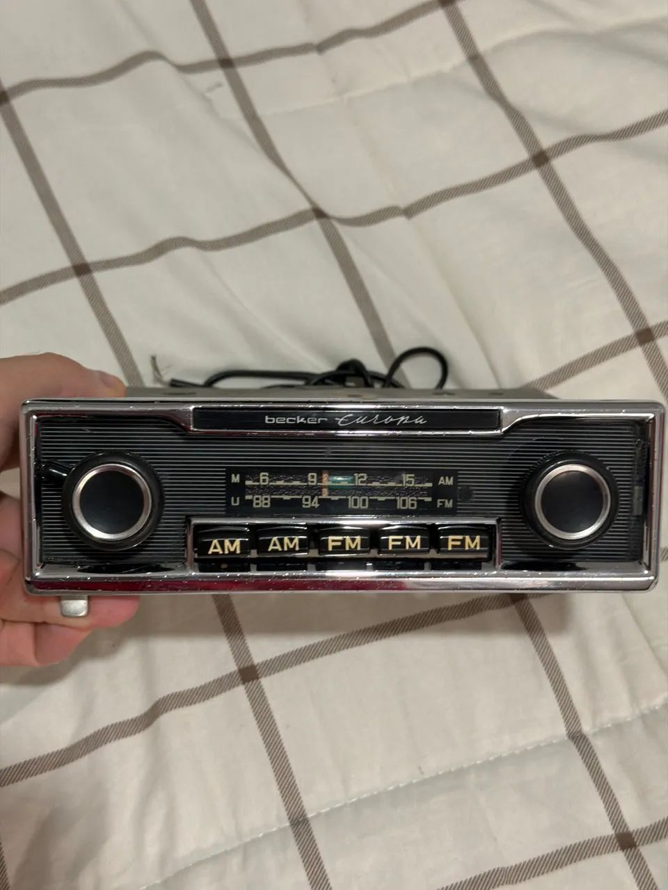 Rádio Antigo Becker Europa Original Mercedes Benz Porsche BMW