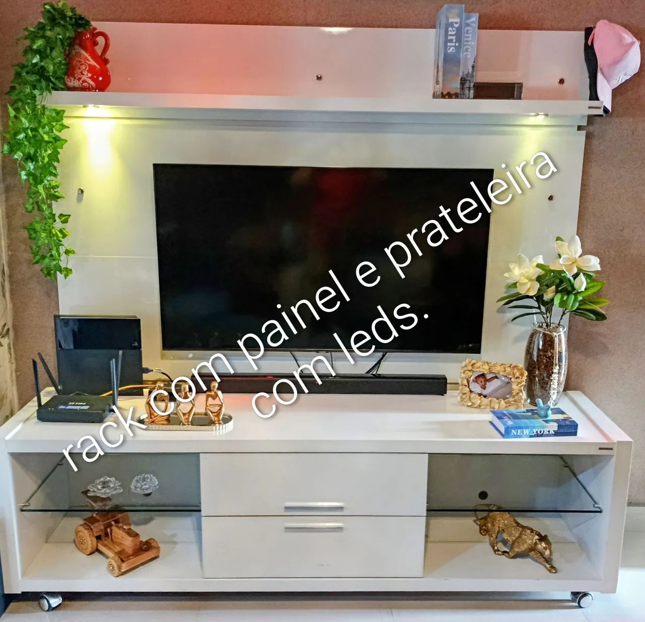 Rack com painel e prateleira  - Foto 2