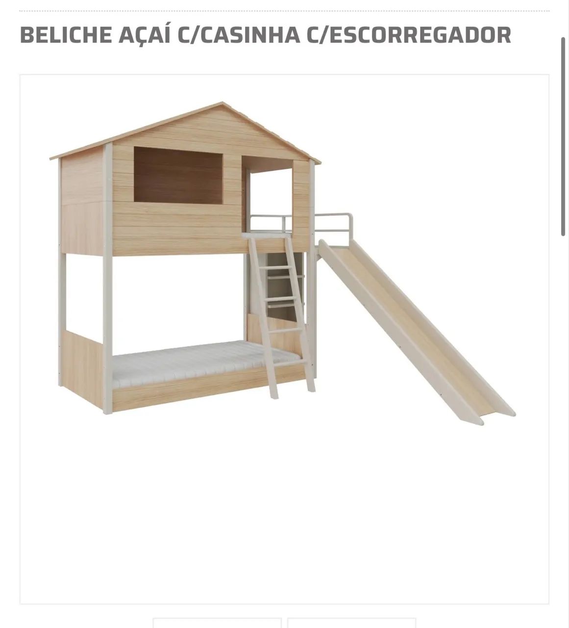 Beliche cor açaí(detalhes rosa)casinha e escorregador,cia do móvel.Aceito propostas 
