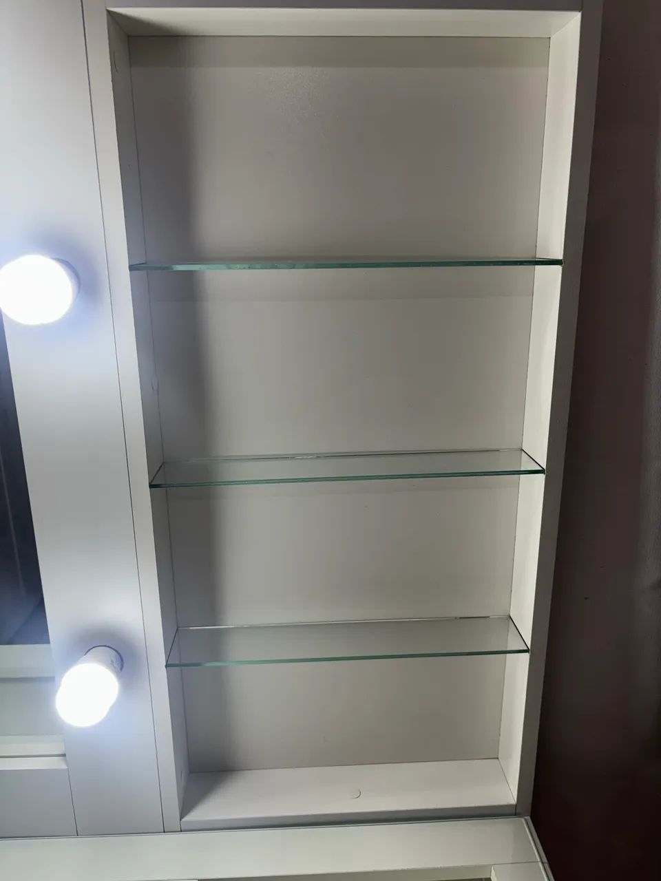 Penteadeira Camarim Com lâmpadas 5 gavetas - Foto 5