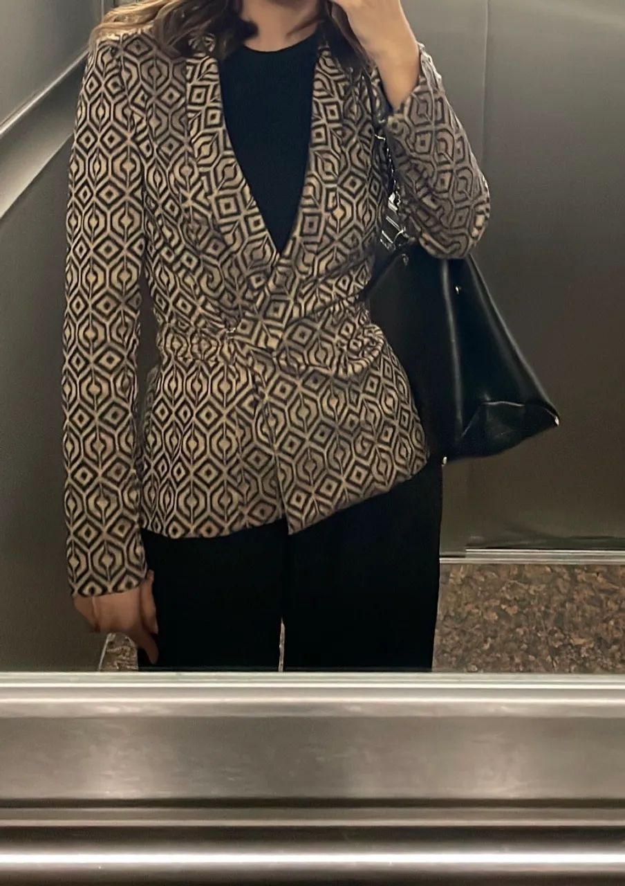Conjunto Feminino Blazer + Calça Estampado - Foto 2