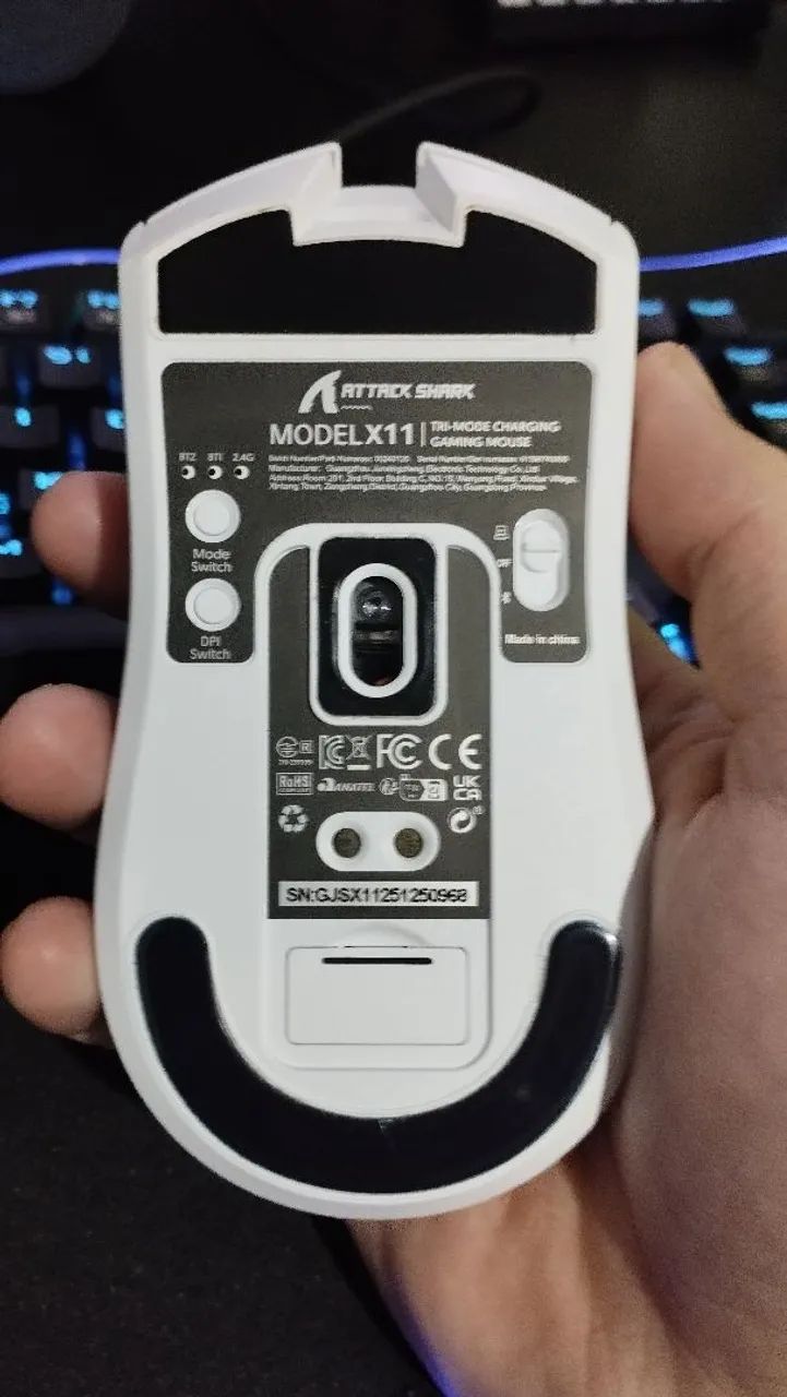 Mouse Gamer Attack Shark X11 Sem Fio - Foto 3