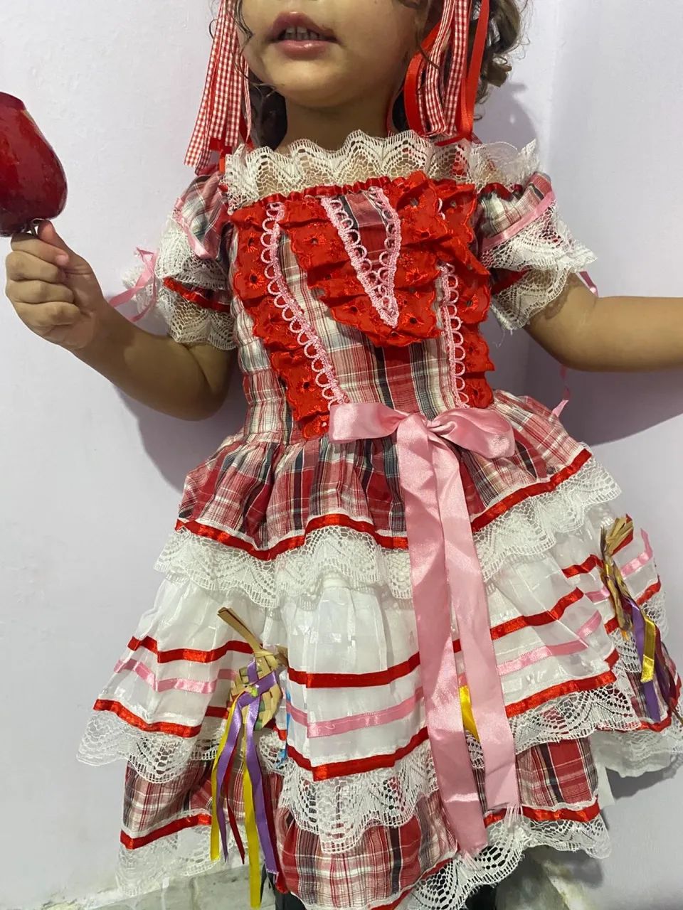 Vestido Junino 3 anos - Foto 5