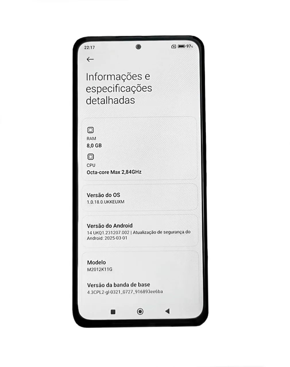 Celular Xiaomi MI 11I 8gb 128gb Impecável!!! - Foto 2