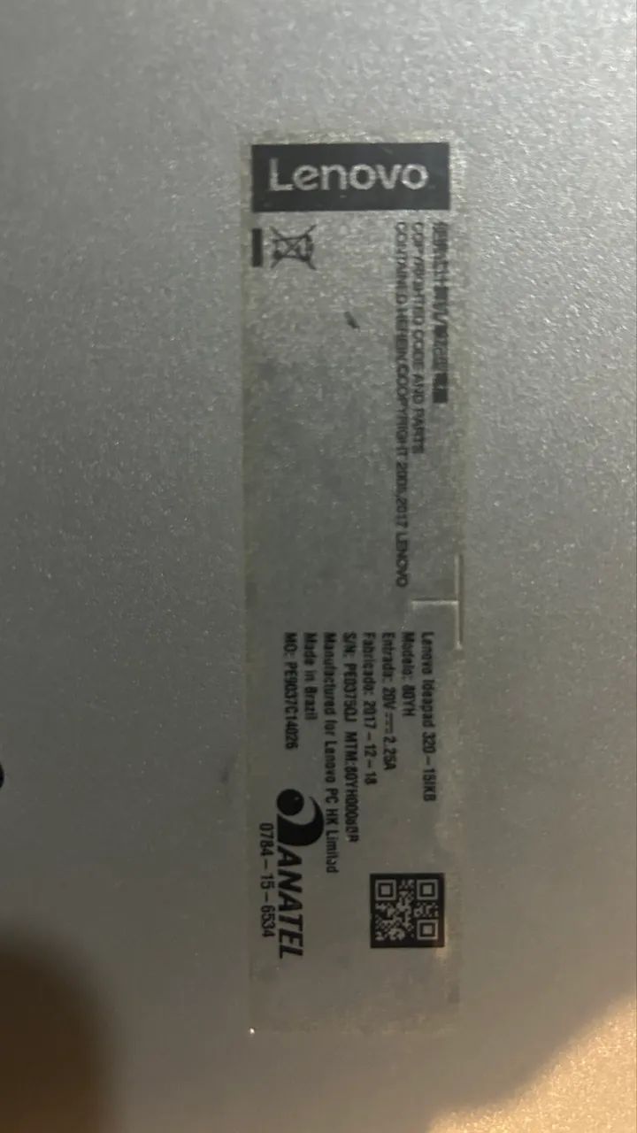 Notebook Lenovo IdeaPad 320 com SSD 480GB - Foto 3
