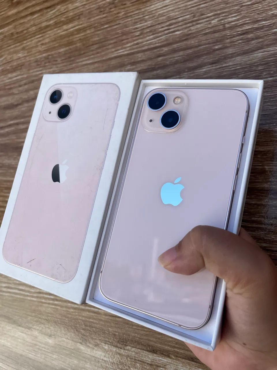 iPhone 13 rose 128GB caixa e garantia 93%
