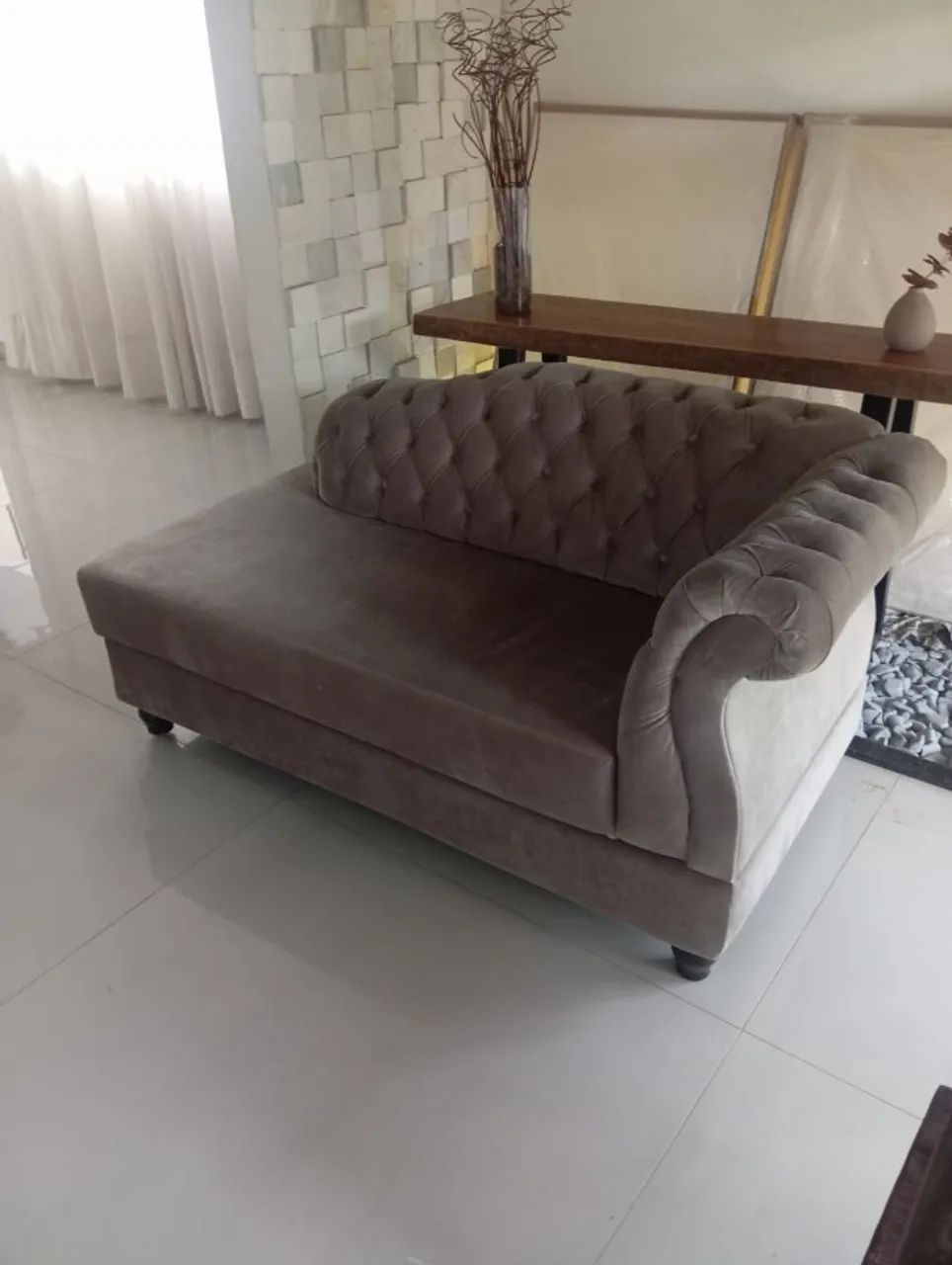 Recamier Capitone luxo ( material nobre, não é de loja popular )  - Foto 3