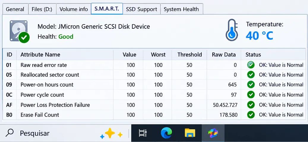 Lote com 6 SSD de 256Gb (Saúde 100%) - Foto 5