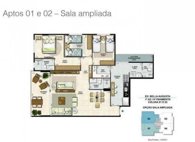 Bella Augusta Residence - Apartamento de 3 ou 4 quartos com suíte - Cariacica, ES - Foto 17