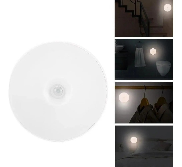 Luminárias Led S/ Fio Com Sensor Presença