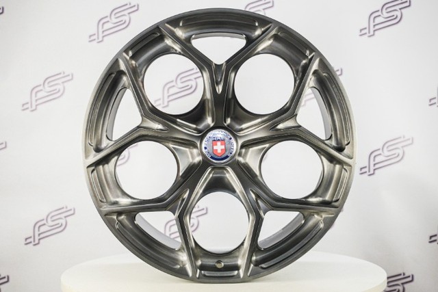 Rodas Hre Performance Forged Titanium Brushed Blank - 20x8,5 e 20x10 - Foto 3
