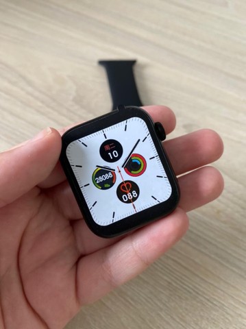 smartwatch iwo 12 dourado