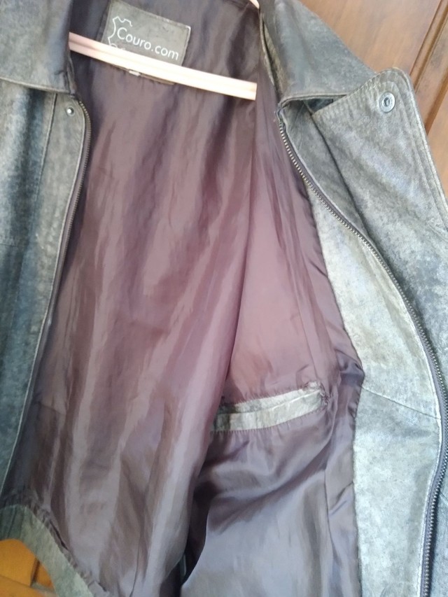 Jaqueta em couro legítimo,R$249,00 - Foto 4