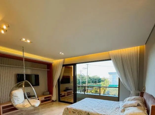 Casa de esquina mobiliada frente praça no Alphaville Ceará - Foto 9