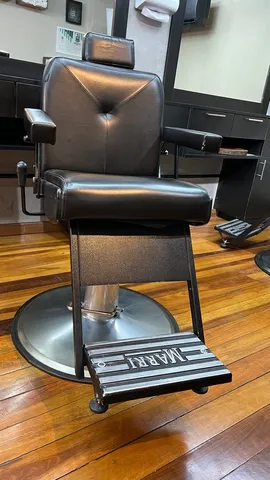 Cadeira Barbeiro Marri Dubai Barber Pé Cromado Frete Grátis