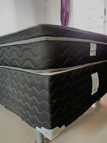 Cama Box + colchão Ortobom