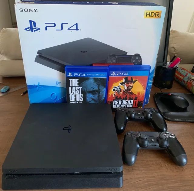 Console PlayStation 4 Slim Sony Com Jogo Red Dead Redemption 2