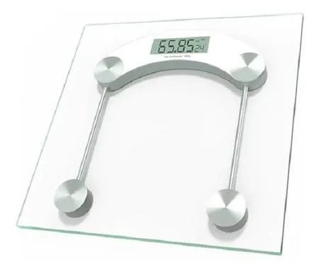 Balança Digital Corporal Vidro Temperado quadrada até 180kg