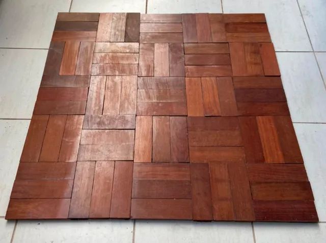 Kit 10 Tacos De Madeira Jatobá 7x21x1,9 - Foto 5