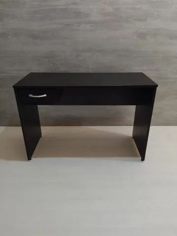 mesa reta preta para escritorio - Foto 2
