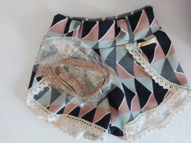 Conjunto Short Premium + Blusa Aplique Bika Kids