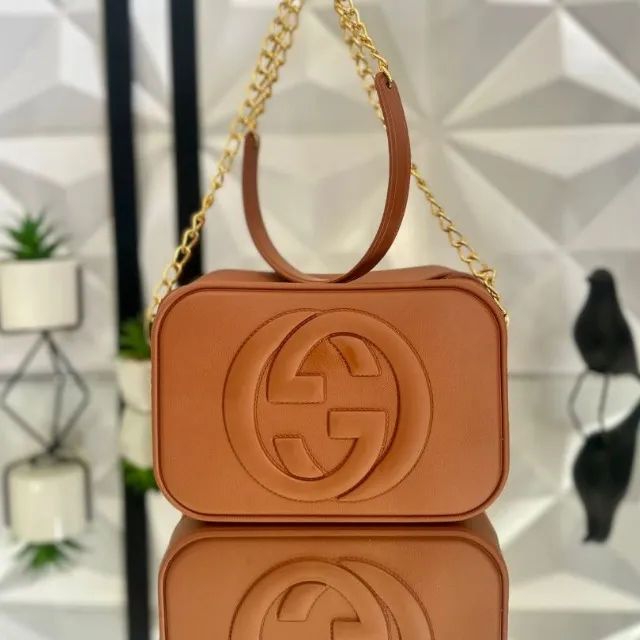 Bolsa Feminina Com Alça De Corrente De Ombro Transversal gucci - Foto 6