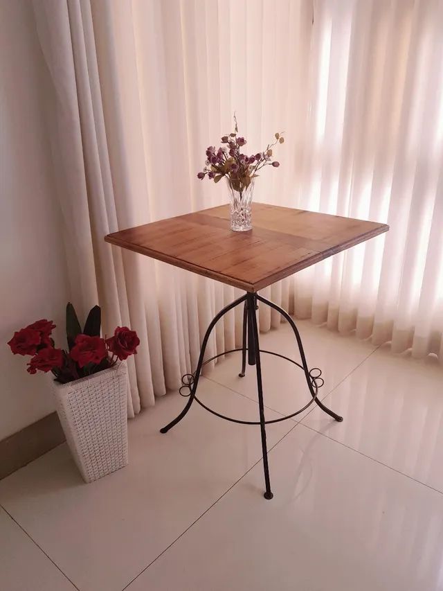 Mesa Bistrô Quadrada Tampo 70cm - Foto 5