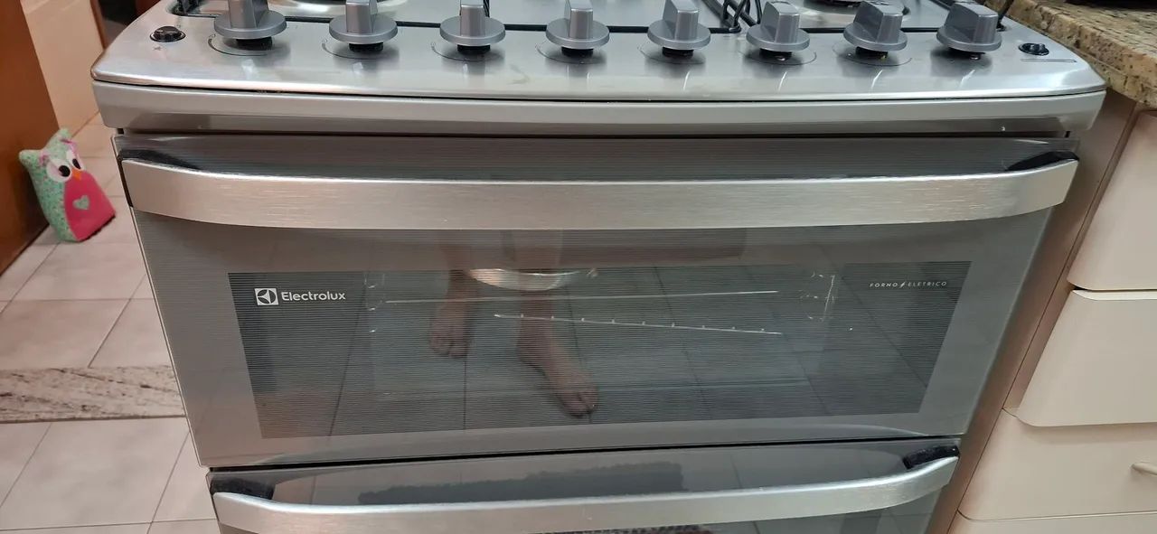 Fogão 5 bocas Electrolux com forno duplo e Air Frayer - Foto 4