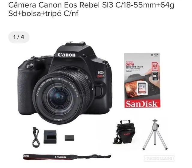 Câmera Canon Eos Rebel SI3 C/18-55mm