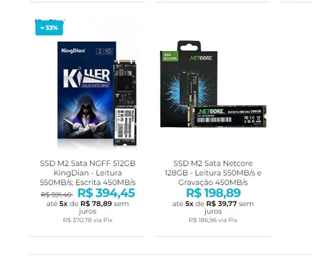 SSD de Alta Performance e em Até 8x Sem Juros - Foto 3