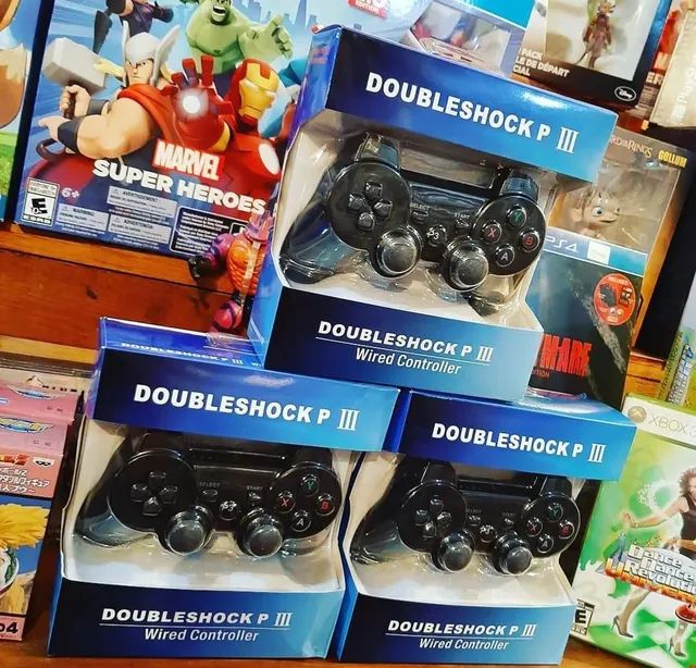 Controle PS3 Doubleshock sem fio 