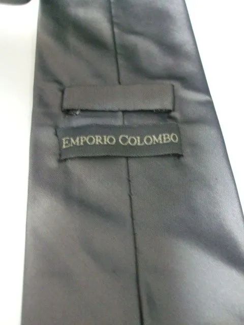 Gravata lisa de seda importada italiana na cor cinza - Foto 3