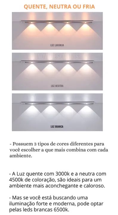 Luminária recarregável, para qualquer ambiente  - Foto 3