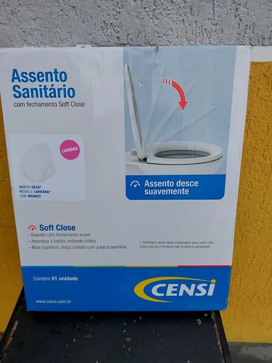 Assento Sanitário CENSI Soft Close - Novo - Foto 4