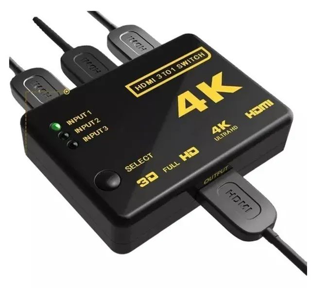 Switch hdmi 4k 3x1 - Foto 3