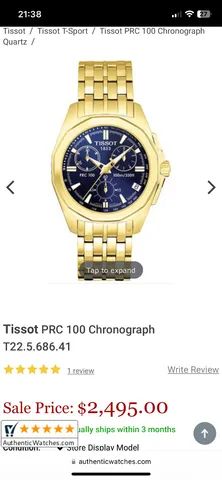 Tissot Prc 100 Chronograph T22.5.686.41 Acess rios Joaquim